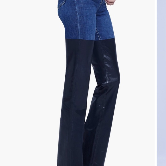 Ruth Mixed Media Coated
Straight Leg Jeans
Color: Magnolia/ Black Coated - Picture 3 of 10